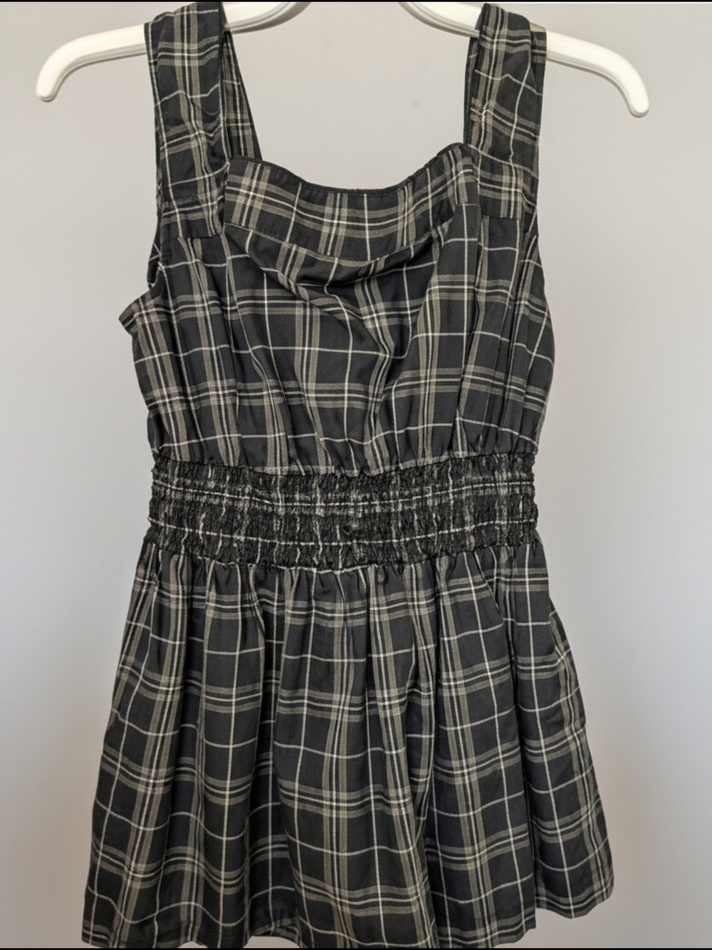 Merona Black And White Babydoll Top
